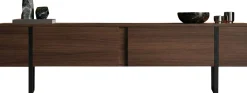 TV-Ständer Onera - 100% MELAMINE - Walnuss - 50 x 30 x 180 cm
