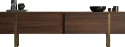TV-Ständer Onera - 100% MELAMINE - Walnuss - 50 x 30 x 180 cm