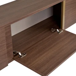 TV-Ständer Onera - 100% MELAMINE - Walnuss - 50 x 30 x 180 cm