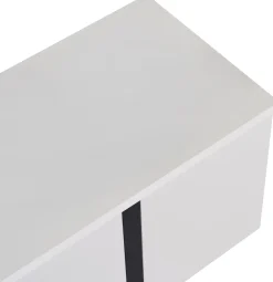 TV-Ständer Onera - 100% MELAMINE - Weiß - 45 x 30 x 180 cm