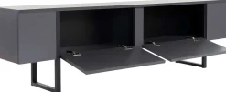 TV-Ständer Serenity - 100% MELAMINE - Anthrazit - 50 x 30 x 180 cm