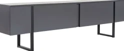 TV-Ständer Serenity - 100% MELAMINE - Anthrazit - 50 x 30 x 180 cm