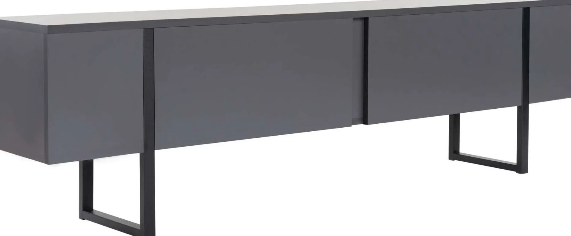 TV-Ständer Serenity - 100% MELAMINE - Anthrazit - 50 x 30 x 180 cm