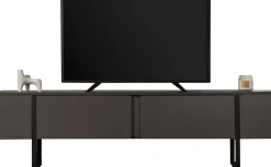 TV-Ständer Serenity - 100% MELAMINE - Anthrazit - 50 x 30 x 180 cm