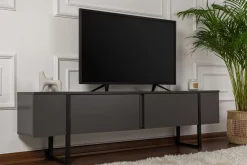 TV-Ständer Serenity - 100% MELAMINE - Anthrazit - 50 x 30 x 180 cm