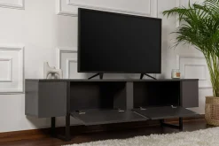 TV-Ständer Serenity - 100% MELAMINE - Anthrazit - 50 x 30 x 180 cm