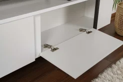 TV-Ständer Serenity - 100% MELAMINE - Weiß - 45 x 30 x 180 cm