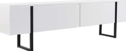 TV-Ständer Serenity - 100% MELAMINE - Weiß - 45 x 30 x 180 cm