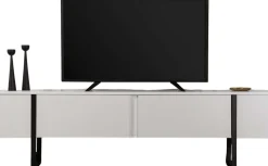 TV-Ständer Serenity - 100% MELAMINE - Weiß - 45 x 30 x 180 cm