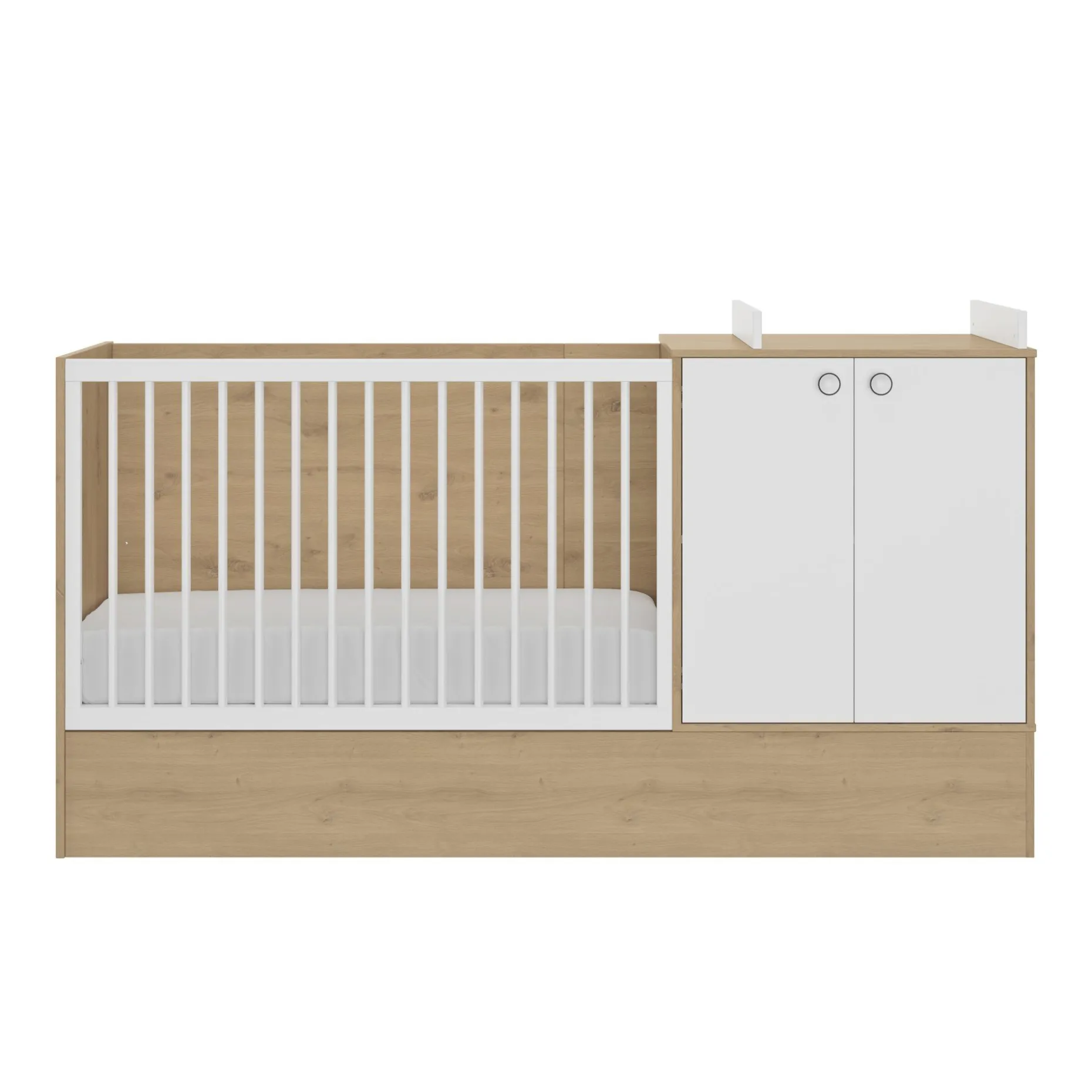Umbaubett Arthur | 194 x 66 x 108 cm | Artisan Oak