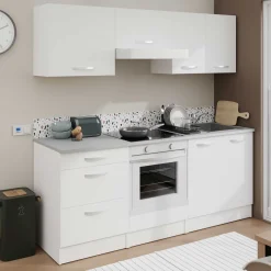 Unterschrank Eko 60 cm für Ofen und Kochfeld - weiß