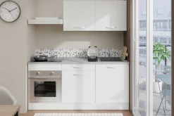 Unterschrank Eko 60 cm für Ofen und Kochfeld - weiß