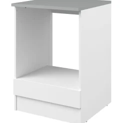 Unterschrank Eko 60 cm für Ofen und Kochfeld - weiß
