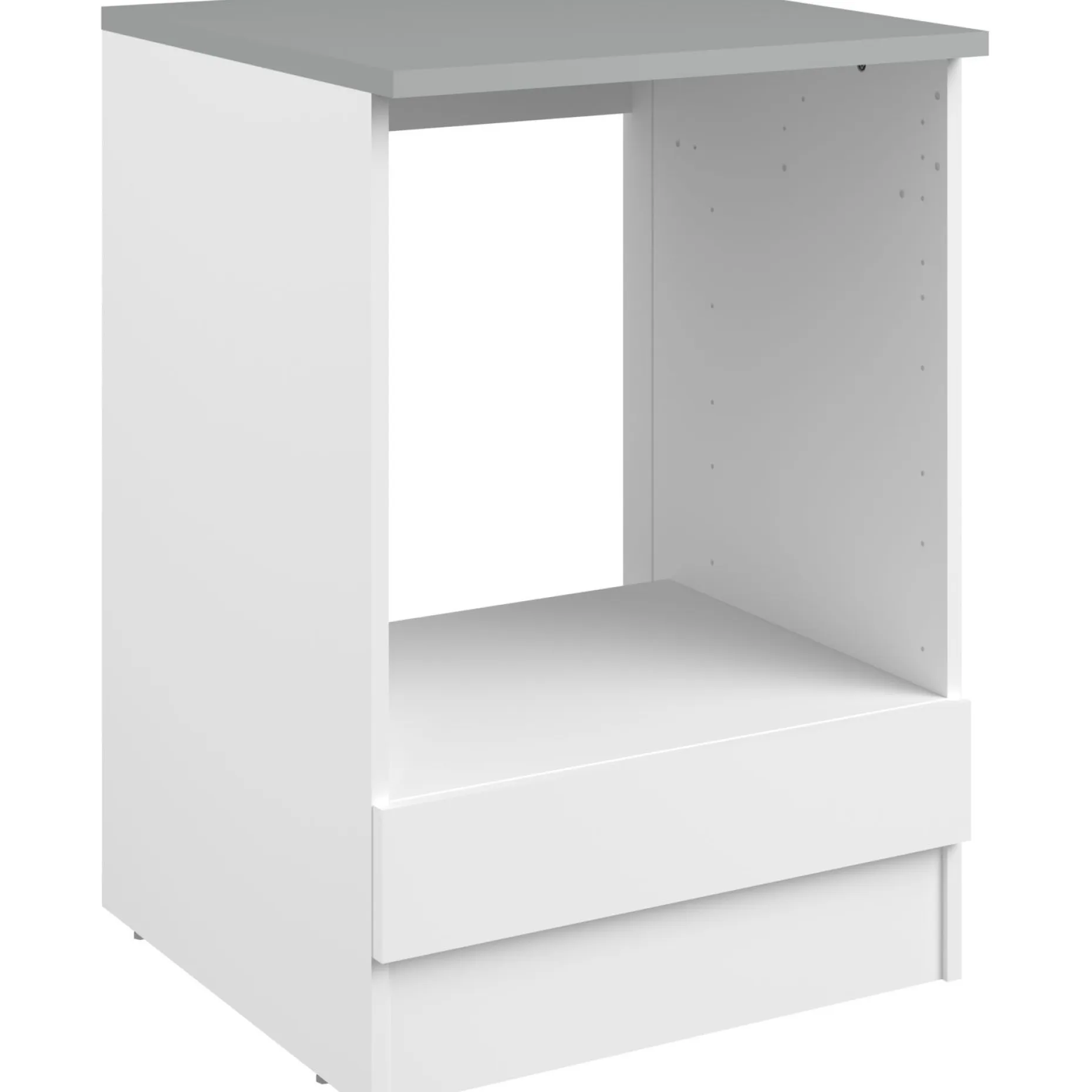 Unterschrank Eko 60 cm für Ofen und Kochfeld - weiß
