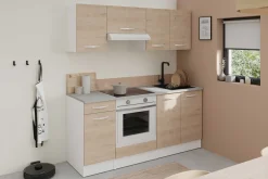 Unterschrank Eko 80 cm für Spüle mit 2 Türen - Eiche