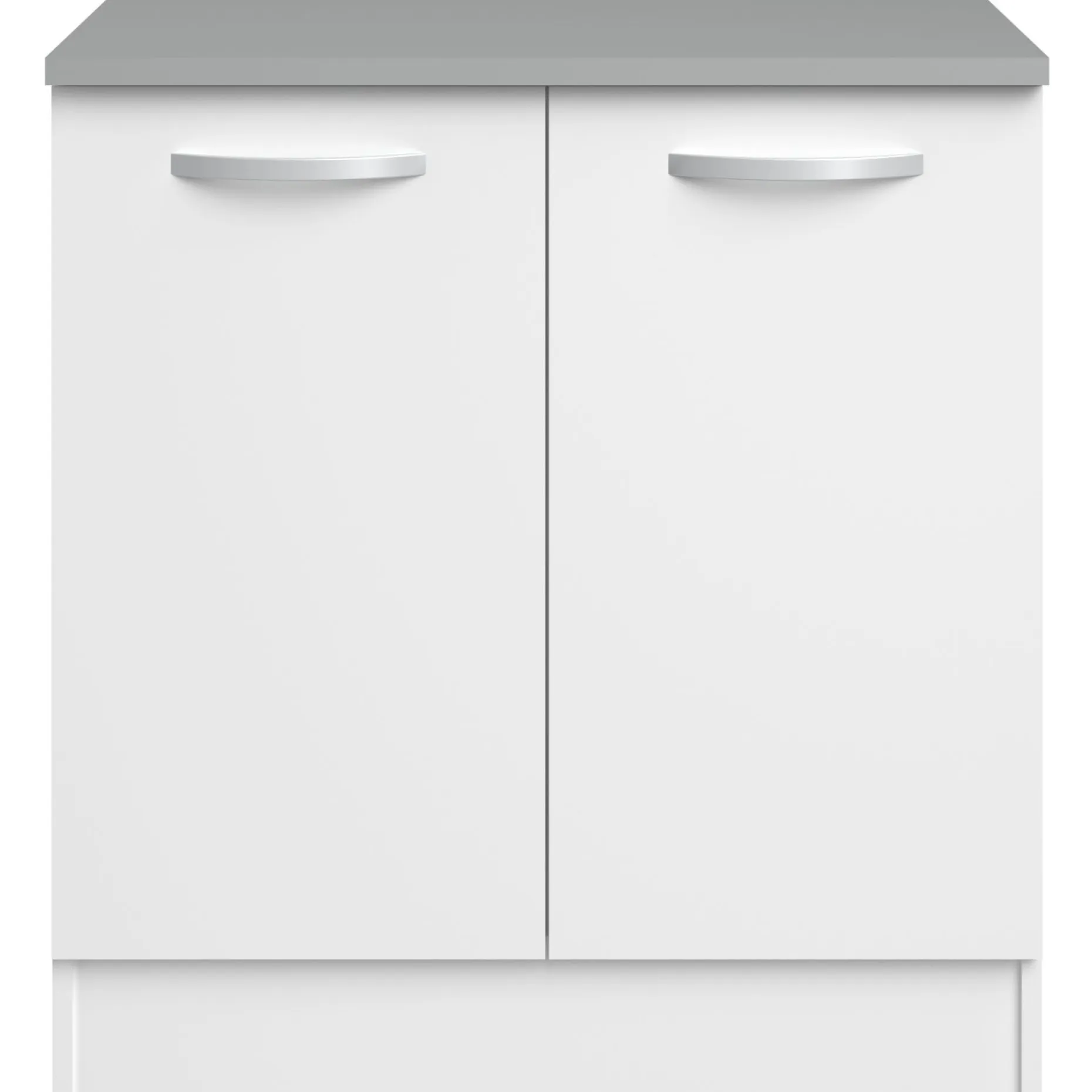 Unterschrank Eko 80 cm für Spüle mit 2 Türen - weiß