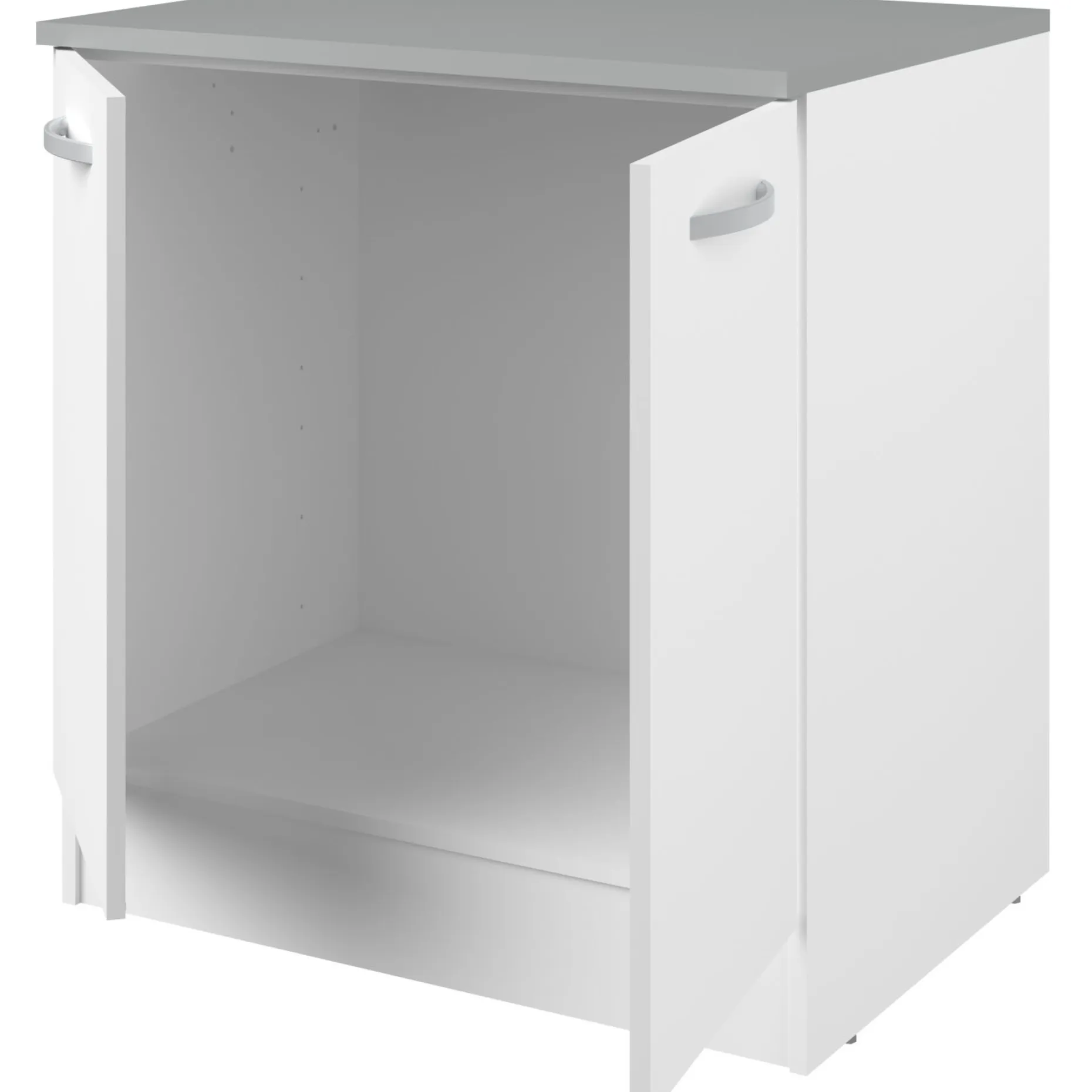 Unterschrank Eko 80 cm für Spüle mit 2 Türen - weiß