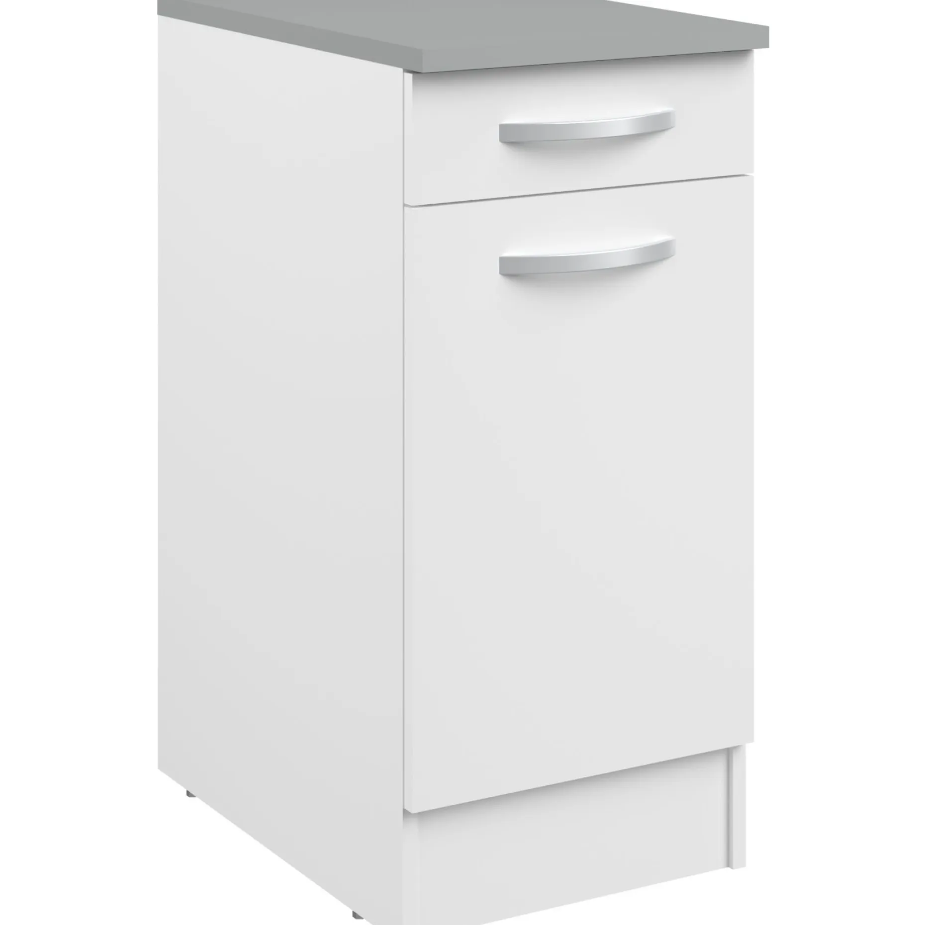 Unterschrank Eko 40x60 cm mit Schublade und Tür - weiß