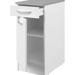 Unterschrank Eko 40x60 cm mit Schublade und Tür - weiß