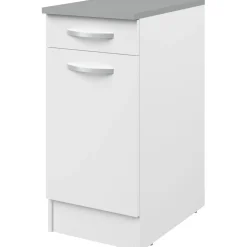 Unterschrank Eko 40x60 cm mit Schublade und Tür - weiß