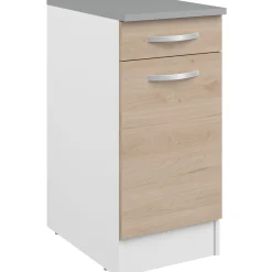 Unterschrank Eko 40x60 cm mit Schublade und Tür - Eiche