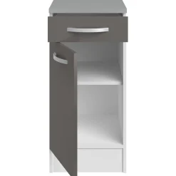 Unterschrank Eko 40x60 cm mit Schublade und Tür - grau