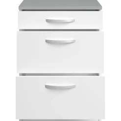 Unterschrank Eko 60x60 mit 3 Schubladen - weiß