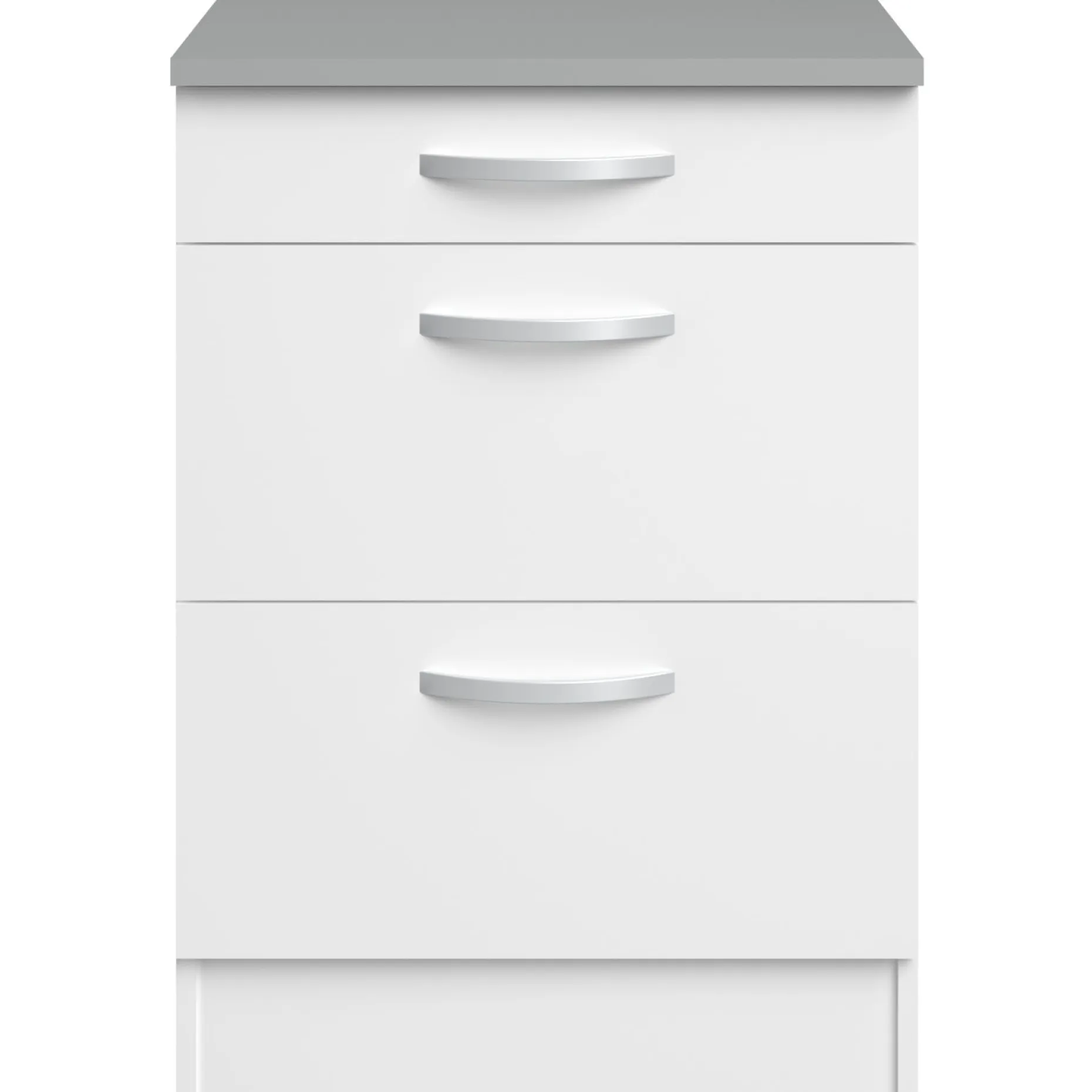 Unterschrank Eko 60x60 mit 3 Schubladen - weiß