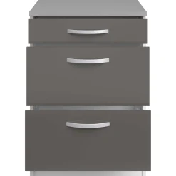 Unterschrank Eko 60x60 mit 3 Schubladen - grau