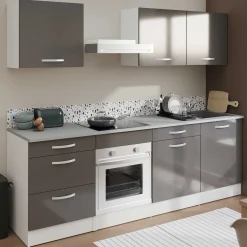 Unterschrank Eko 60x60 mit 3 Schubladen - grau