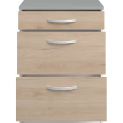 Unterschrank Eko 60x60 mit 3 Schubladen - Eiche