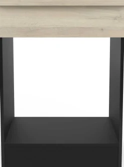Unterschrank für Herd Romanie 60 cm-Kronberg Eiche/Mattschwarz