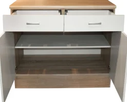 Unterschrank Küche Andy | 100 x 60 x 90 cm | Oak White Design