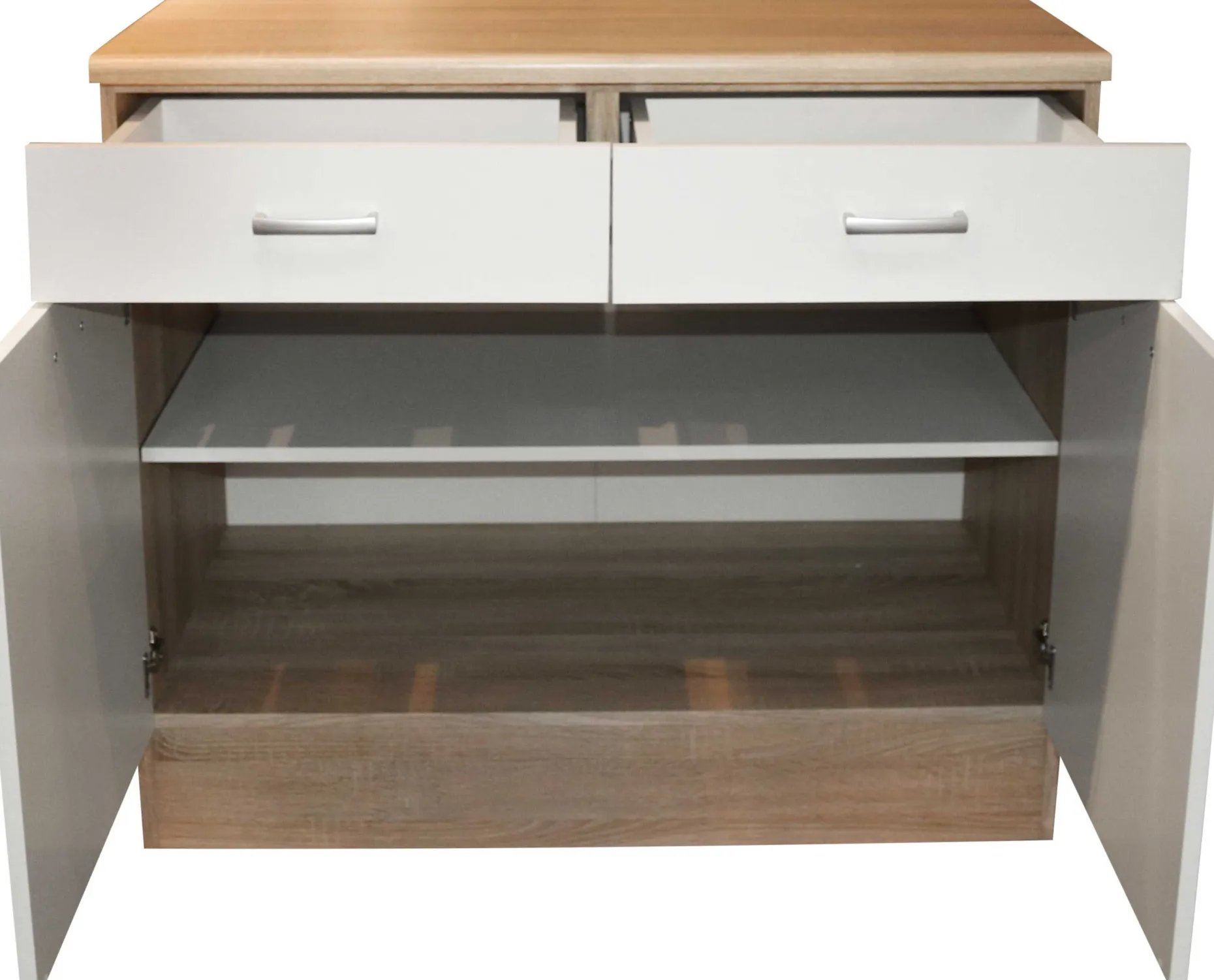 Unterschrank Küche Andy | 100 x 60 x 90 cm | Oak White Design