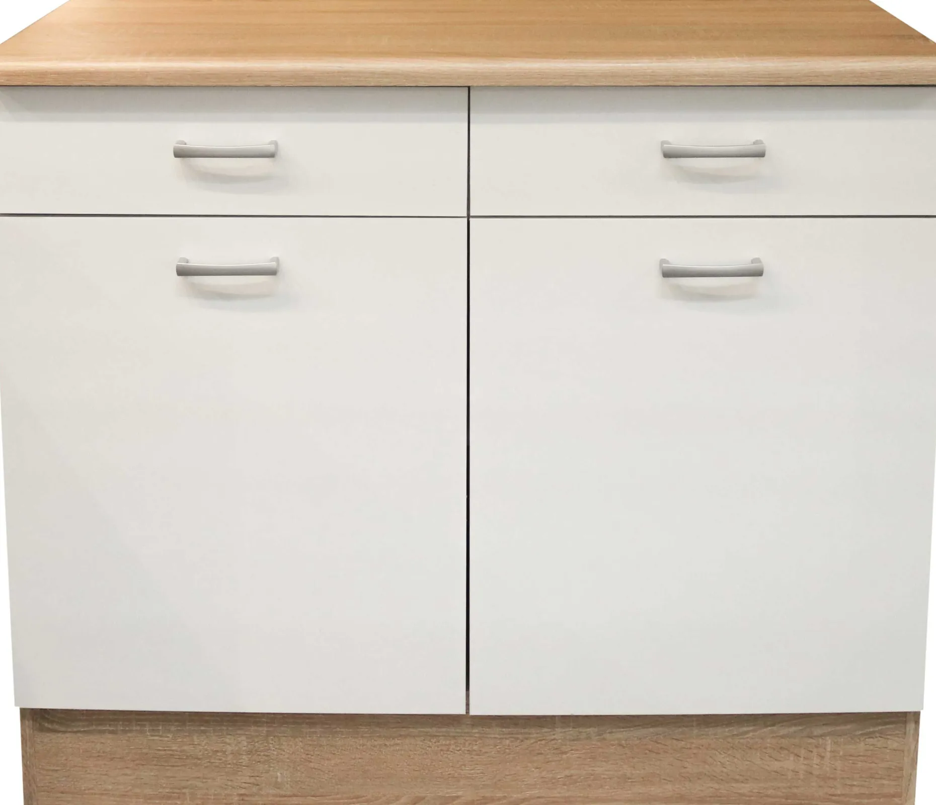 Unterschrank Küche Andy | 100 x 60 x 90 cm | Oak White Design