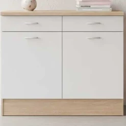 Unterschrank Küche Andy | 100 x 60 x 90 cm | Oak White Design