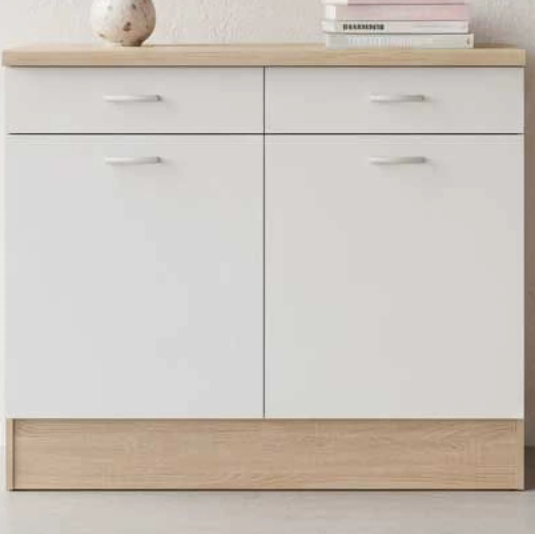 Unterschrank Küche Andy | 100 x 60 x 90 cm | Oak White Design