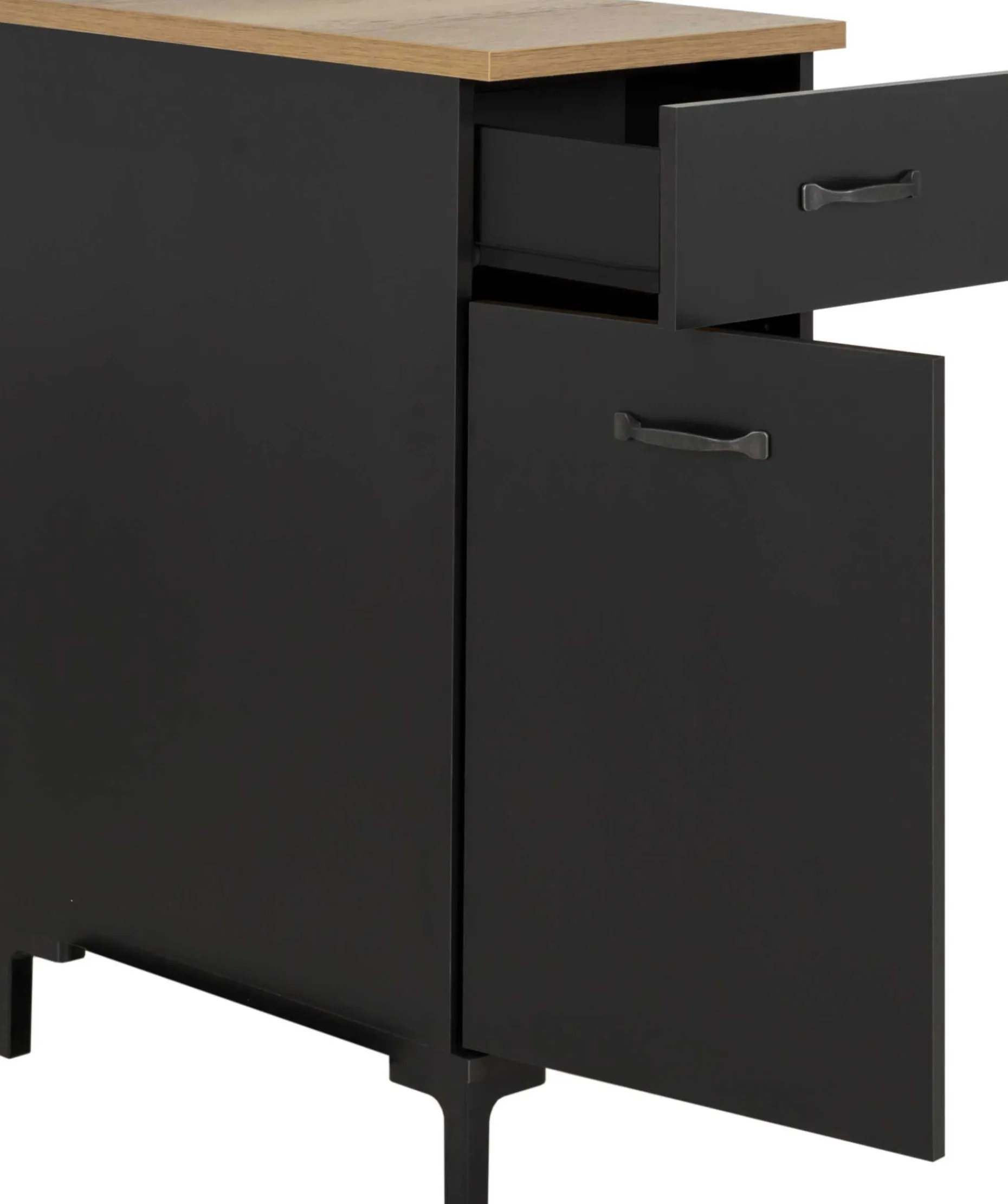 Unterschrank Küche Manchester | 40 x 60 x 86 cm | Helvezia Oak Design