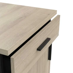Unterschrank Romanie 60 cm 1 Schublade, 1 Drehtür und 1 Einlegeboden Kronberg Eiche/mattschwarz