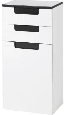 Unterschrank Siena 40cm - weiß/anthrazit