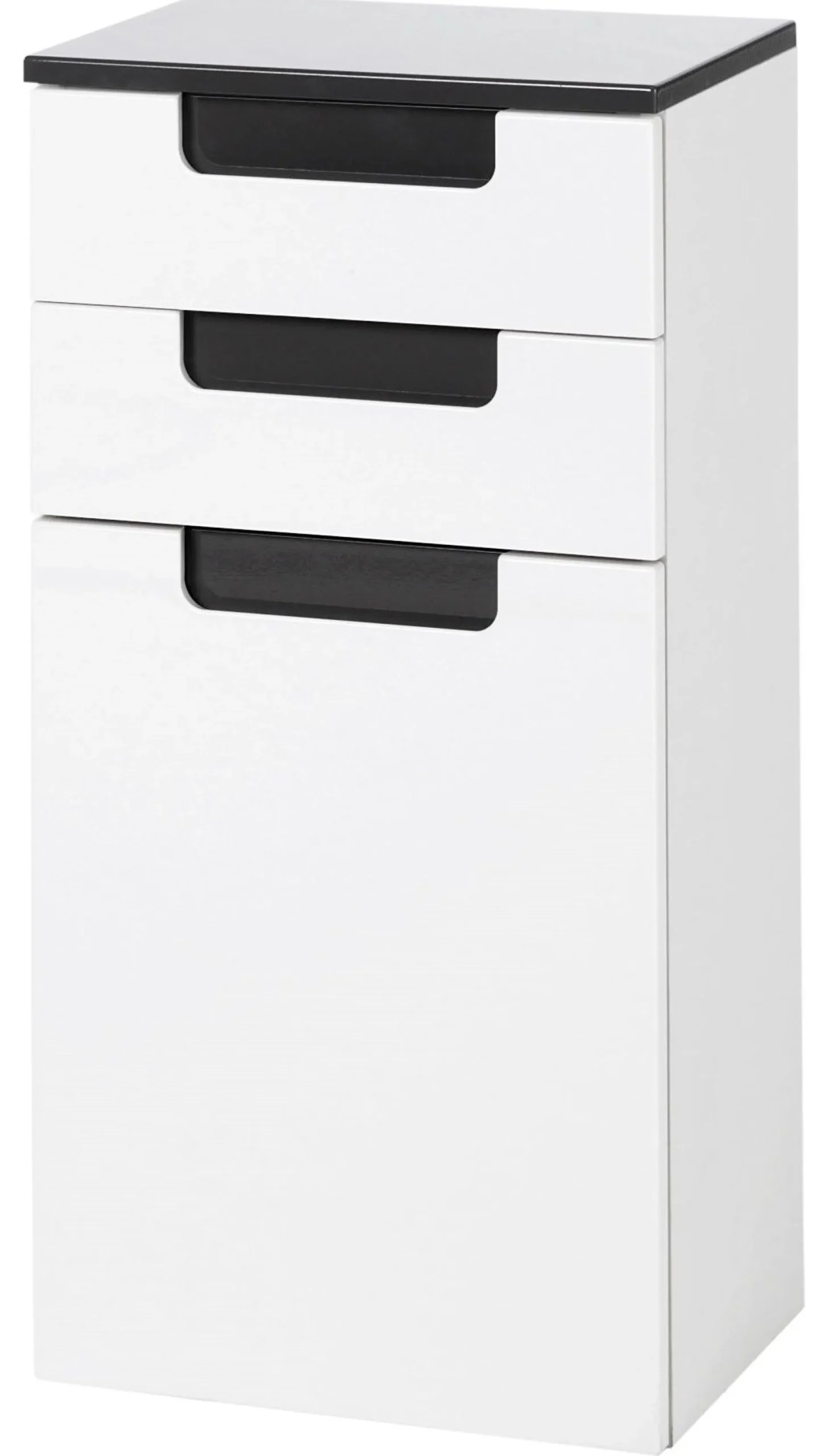 Unterschrank Siena 40cm - weiß/anthrazit