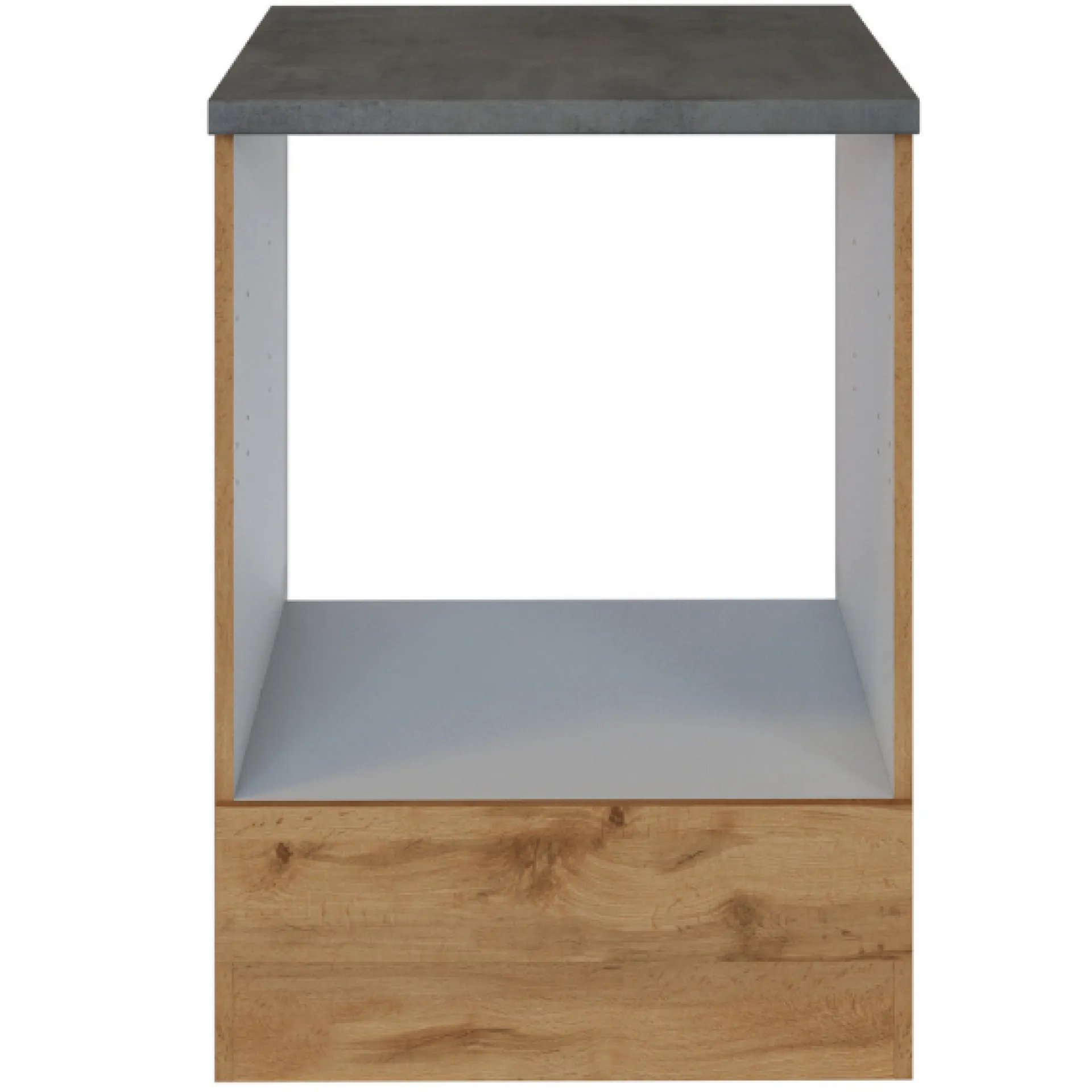 Held Unterschrank Sorrella 60cm für Backofen und Kochfeld - Eiche/Beton