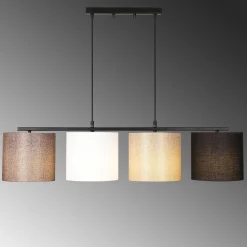 Emob Valiz Kronleuchter | METALLGEHÄUSE | Schwarz, Weiß, Creme, Braun