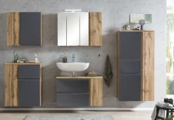Varese Hängeschrank | 65 x 20 x 64 cm | Graphitgrau
