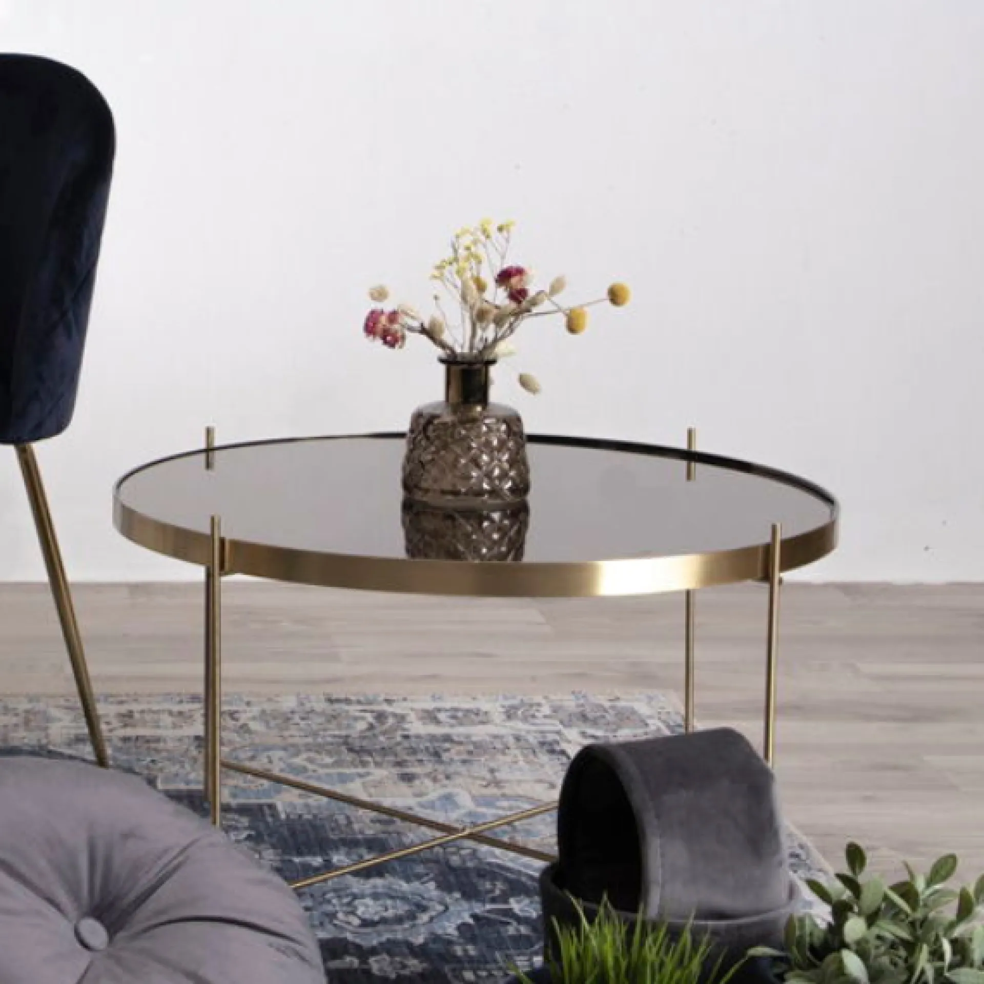 House Nordic Venezia Couchtisch - Messingoptik | Ø70xh40cm