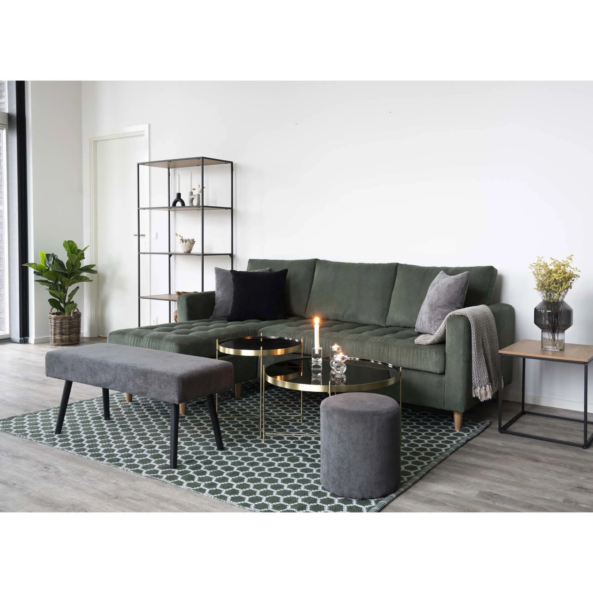 House Nordic Venezia Couchtisch - Messingoptik | Ø70xh40cm