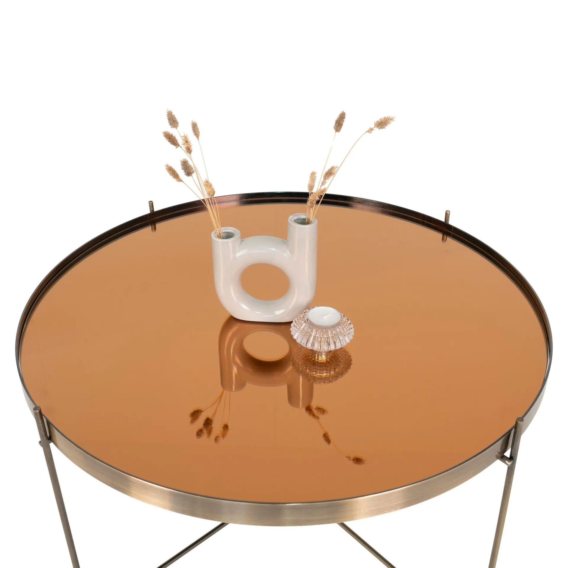 House Nordic Venezia Couchtisch - Messingoptik | Ø70xh40cm