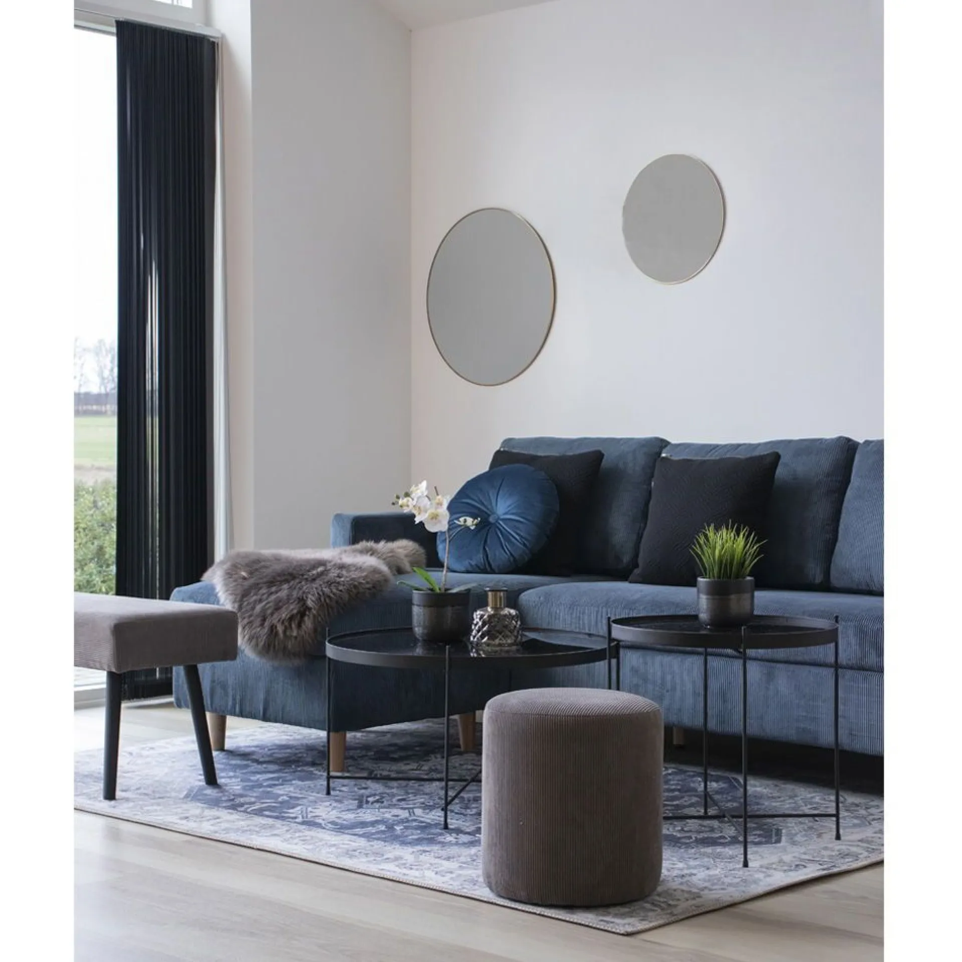 House Nordic Venezia er Couchtisch - Stahl und Glas