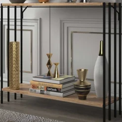 Emob Verona Sideboard | MELAMIN - METALL | Schwarz Atlantic Pine