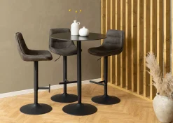 Emob Verstellbarer Barhocker Adèle 65-86cm - /schwarz